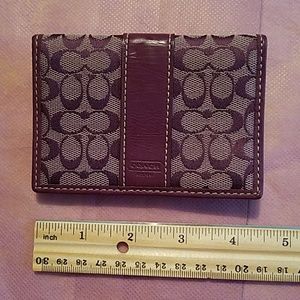 Coach wallet card holder